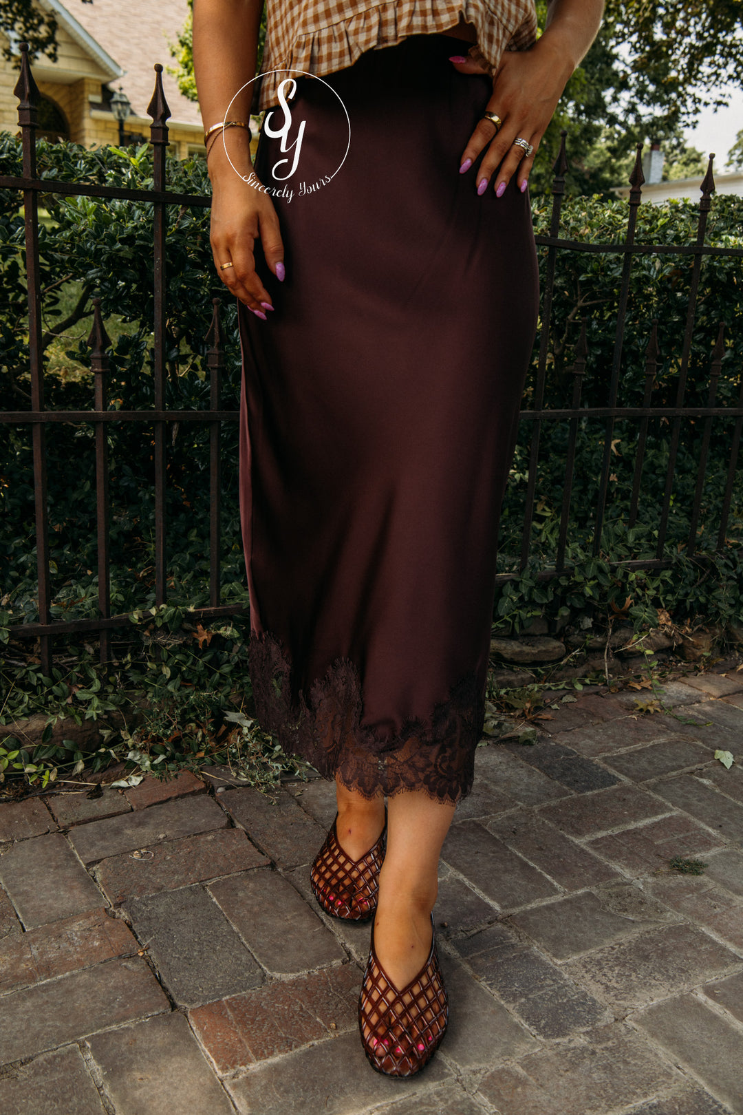 Silky Love Skirt - Mocha Brown