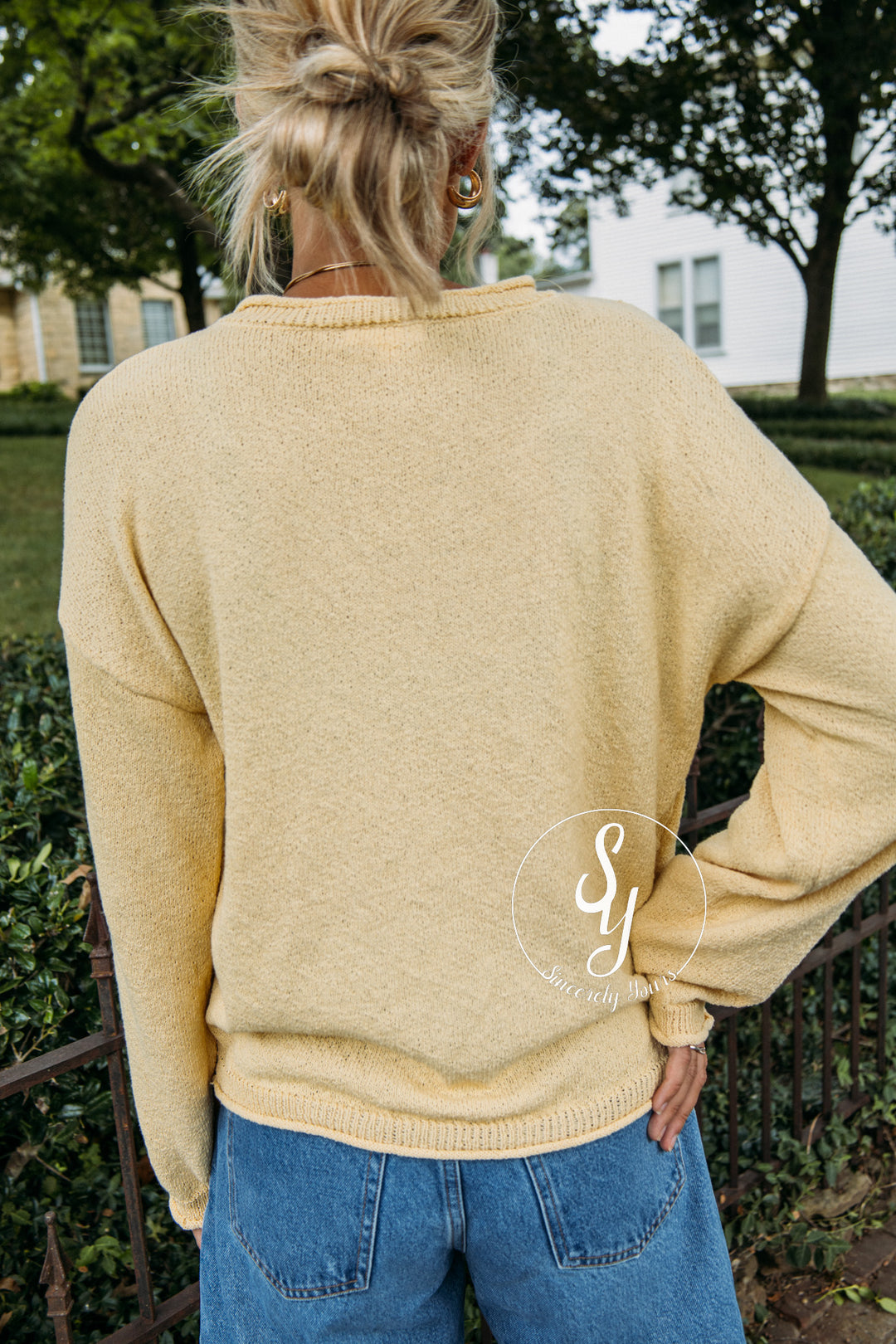 September Sky Sweater - Butter Yellow