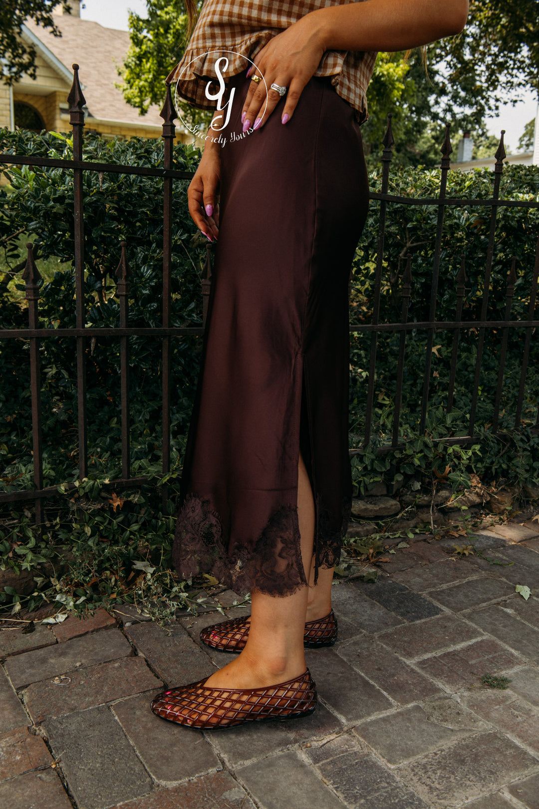 Silky Love Skirt - Mocha Brown