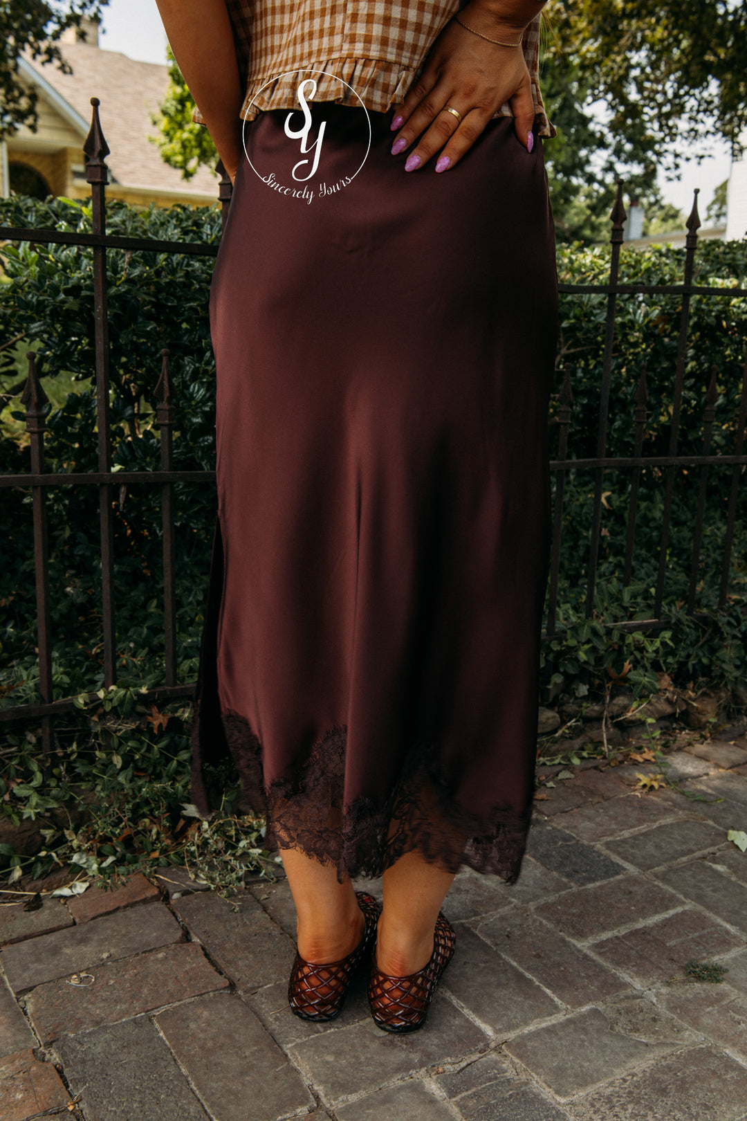 Silky Love Skirt - Mocha Brown