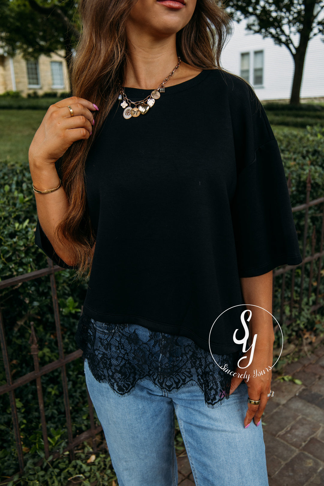Delicate Love Top - Black