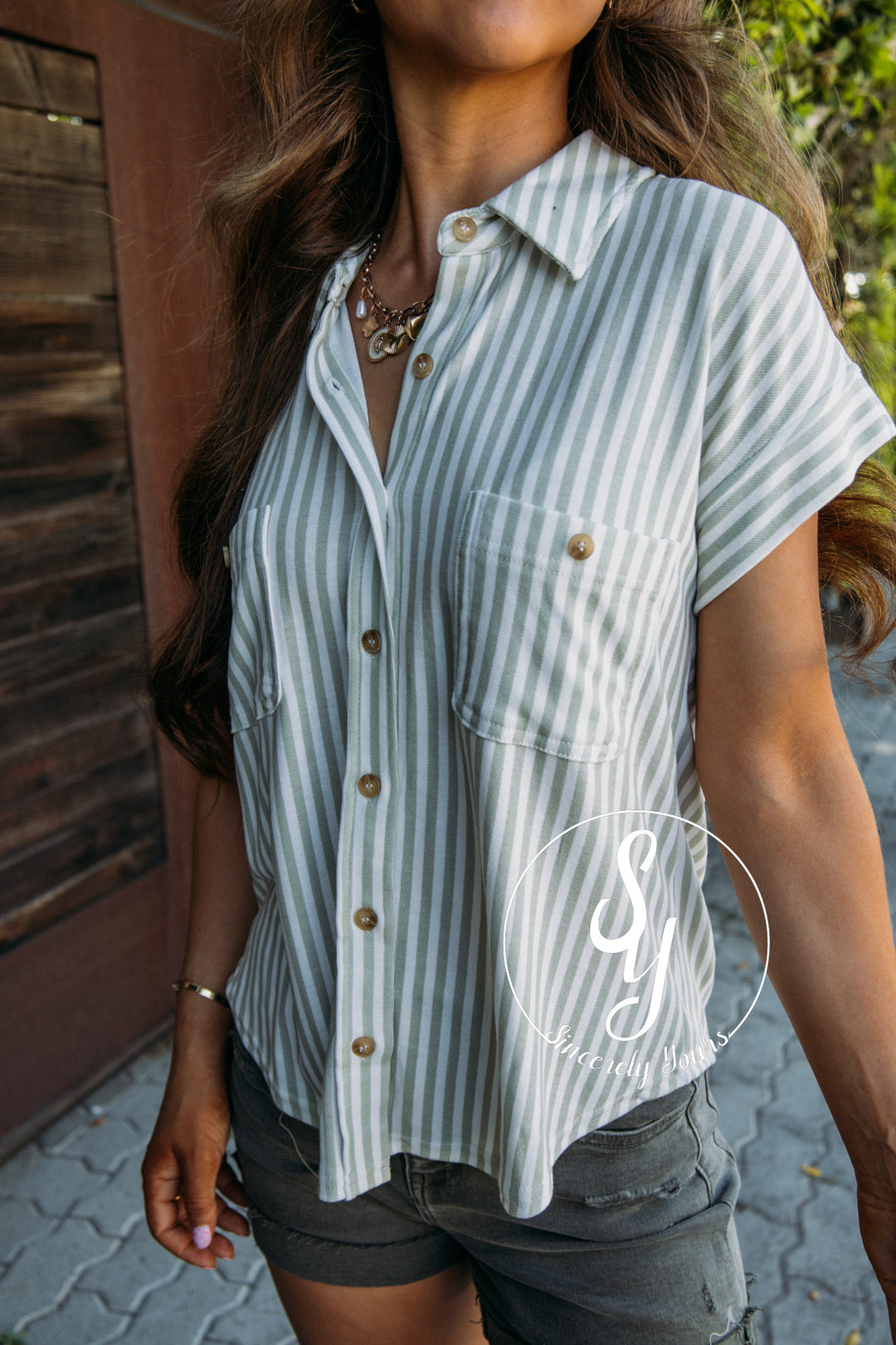 Time and Place Top - Light Olive