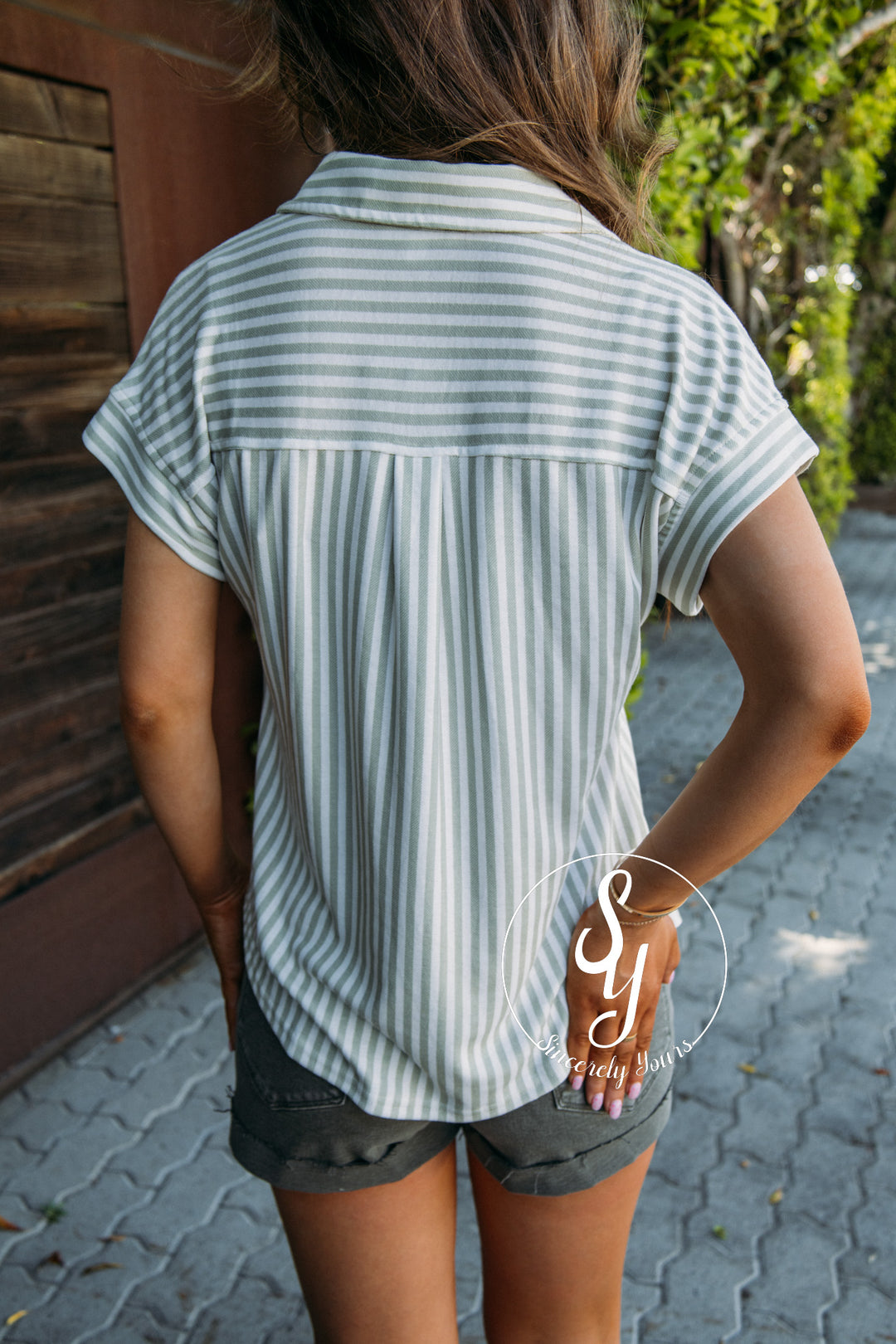 Time and Place Top - Light Olive