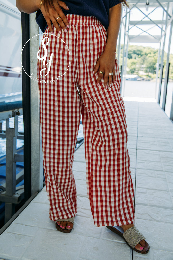 In Time Pants - Red