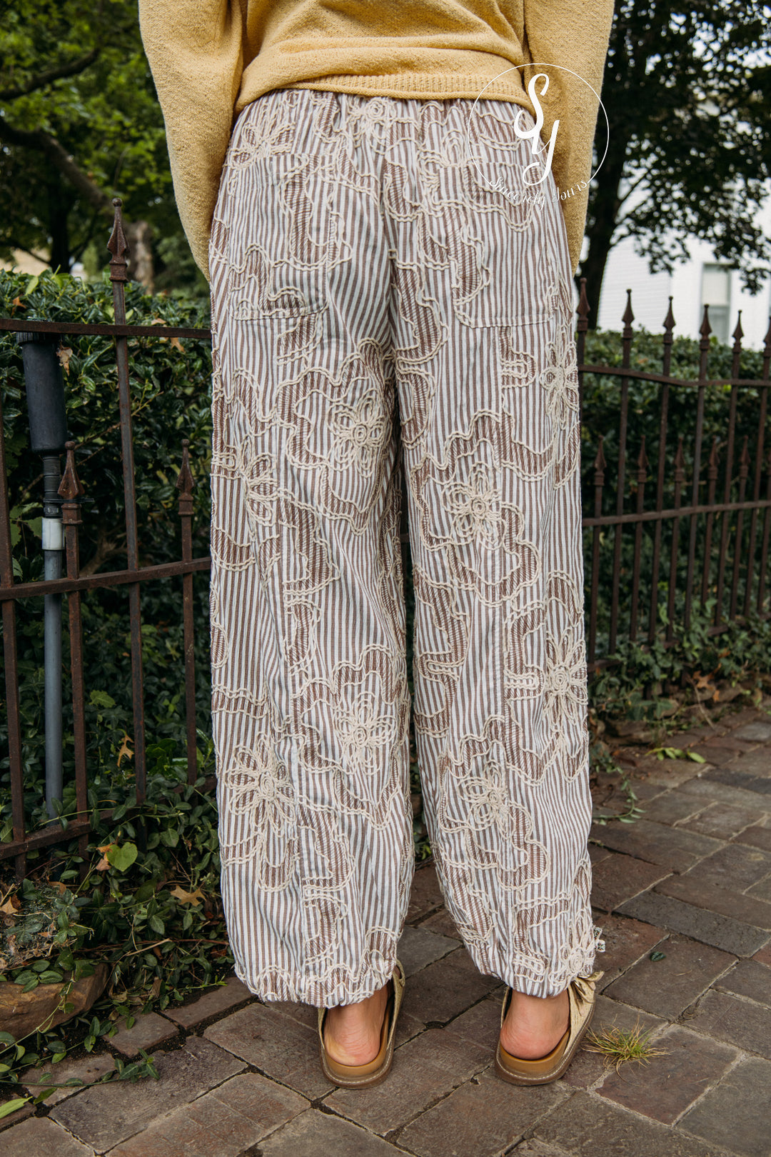 Secret Stripe Pants - Mocha