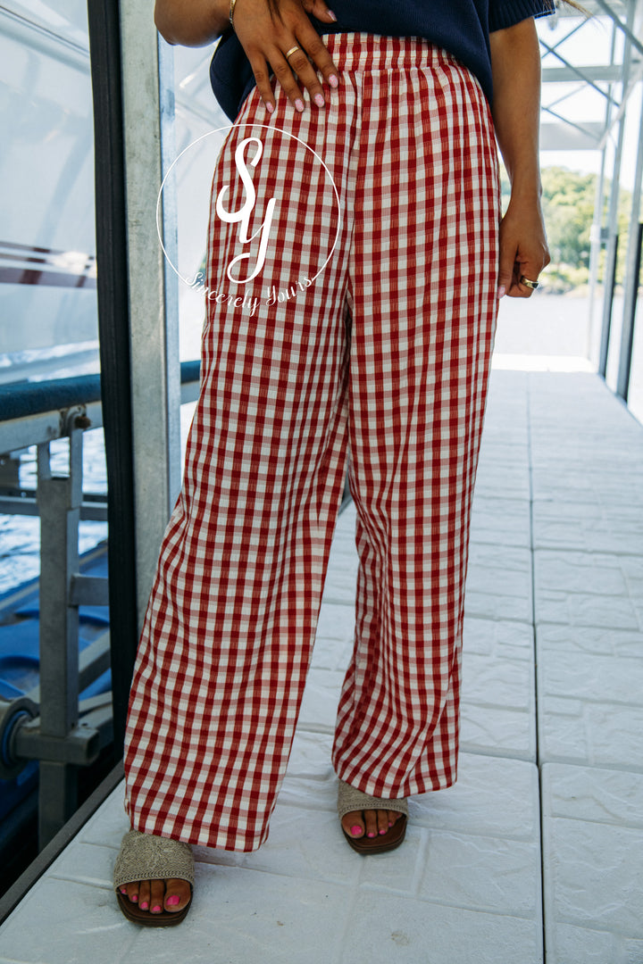 In Time Pants - Red