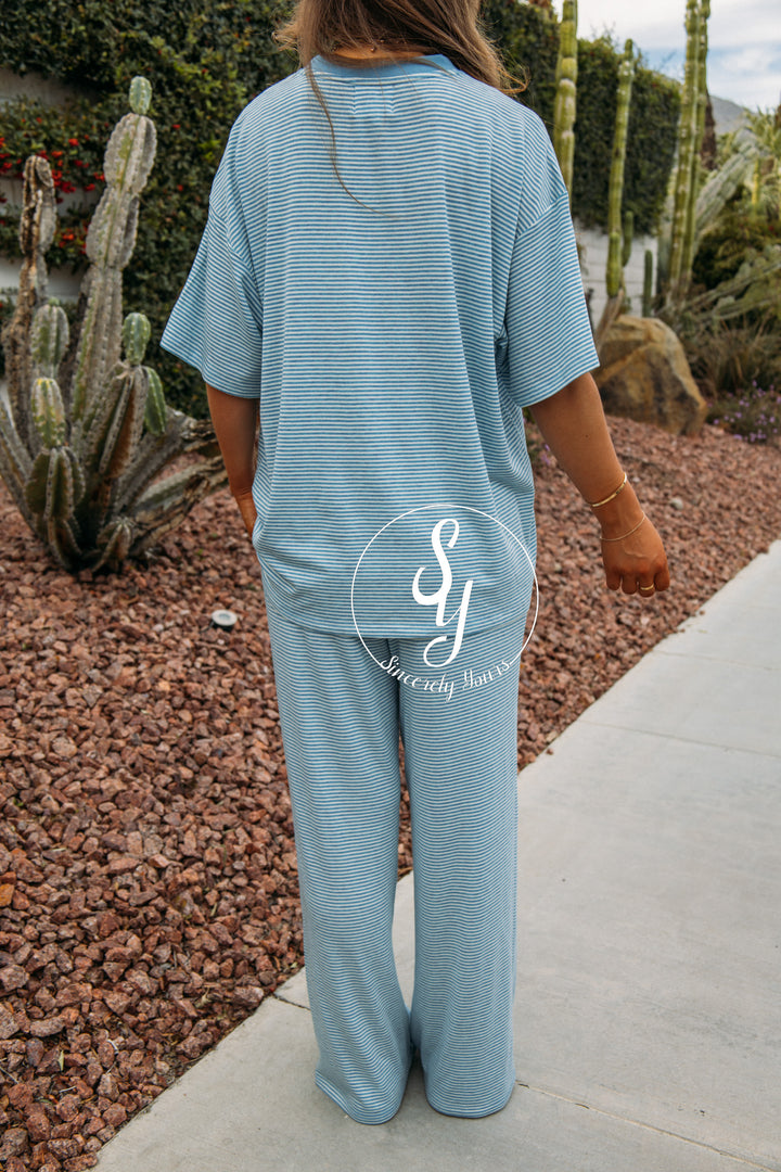 Best Of Life Stripe Set - Blue