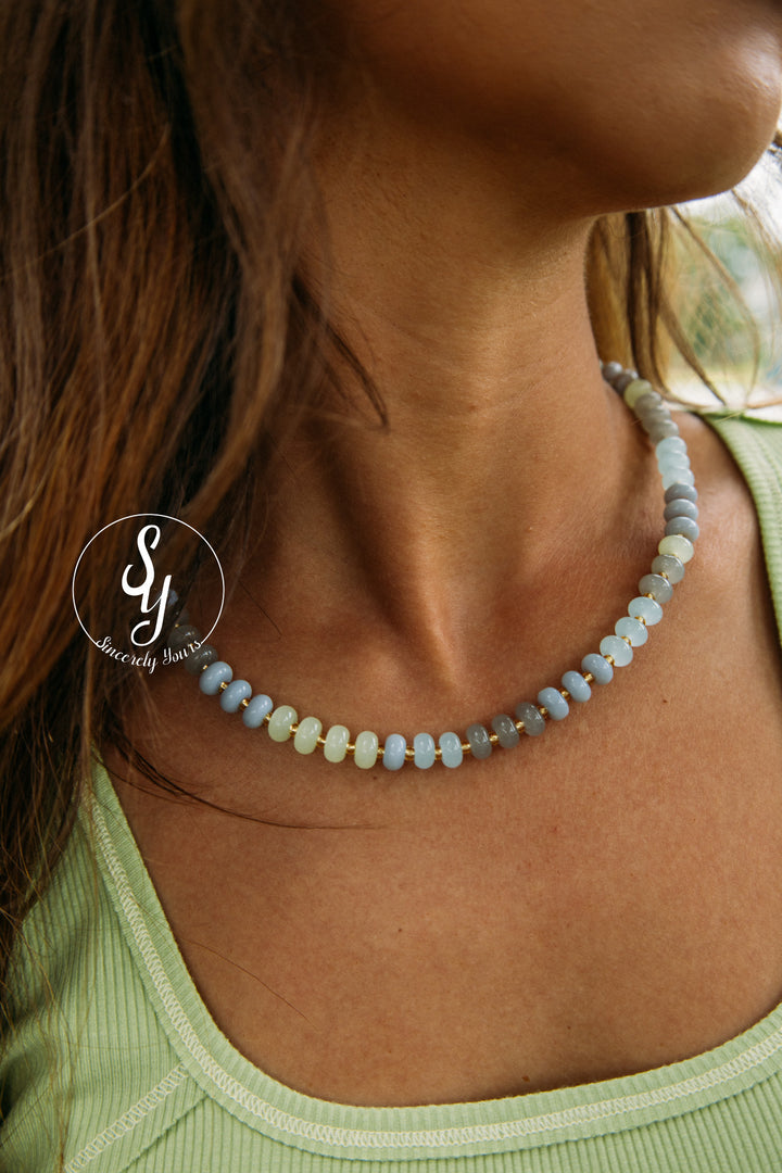 Ocean Front Necklace - Mixed Green