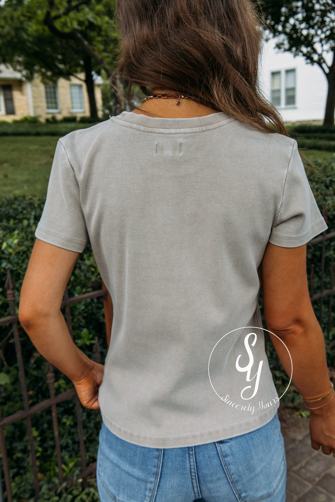 Ribbed Love Top - Taupe