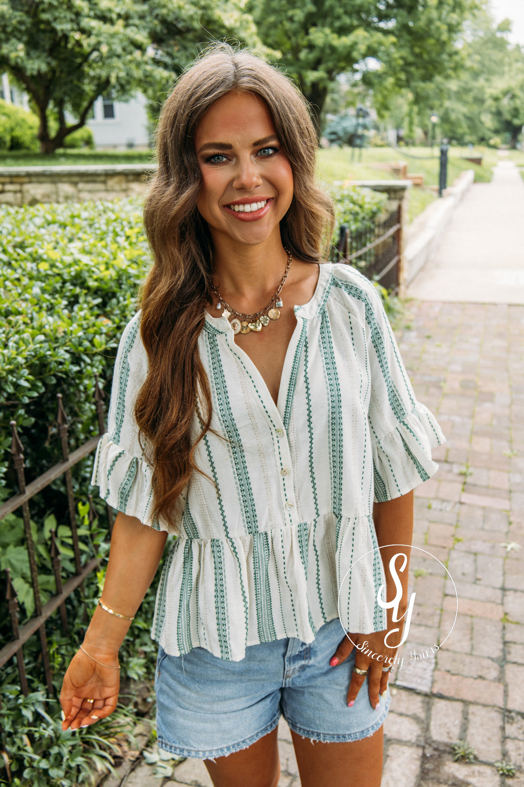 Feeling Cute Blouse - Green