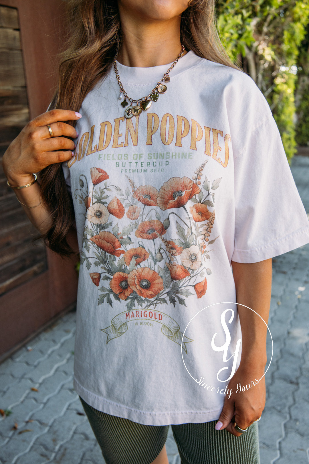Golden Poppies Graphic - Peach