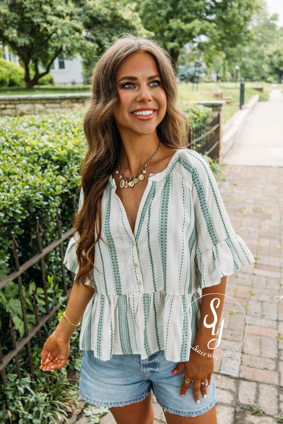 Feeling Cute Blouse - Green