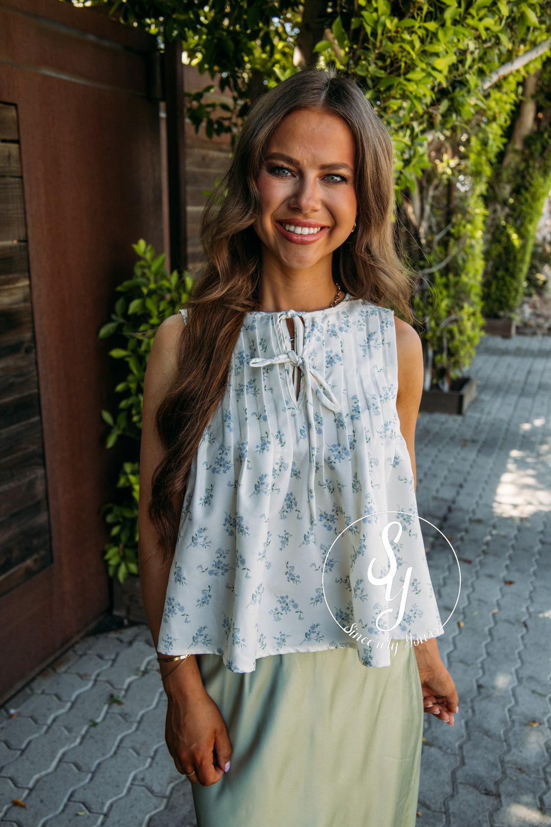 Adorable Tie Tank - White Multi