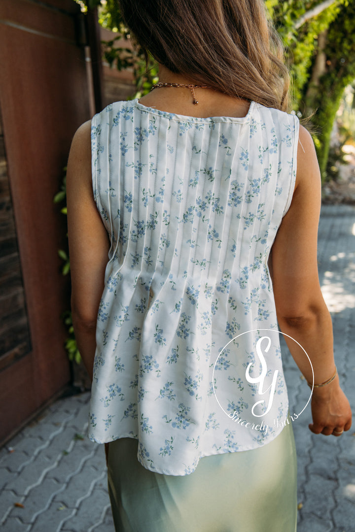 Adorable Tie Tank - White Multi