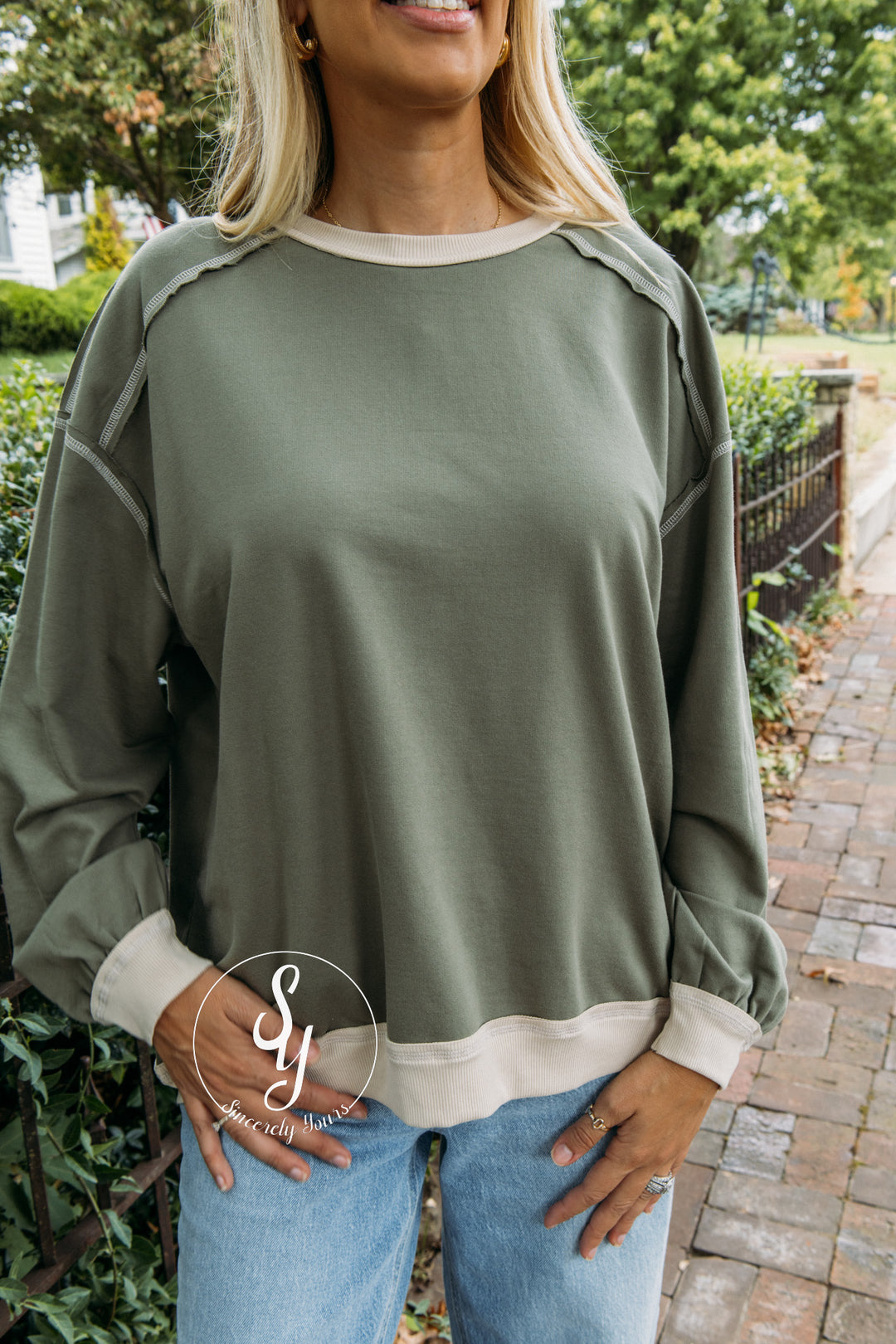 Moss Love Top - Olive