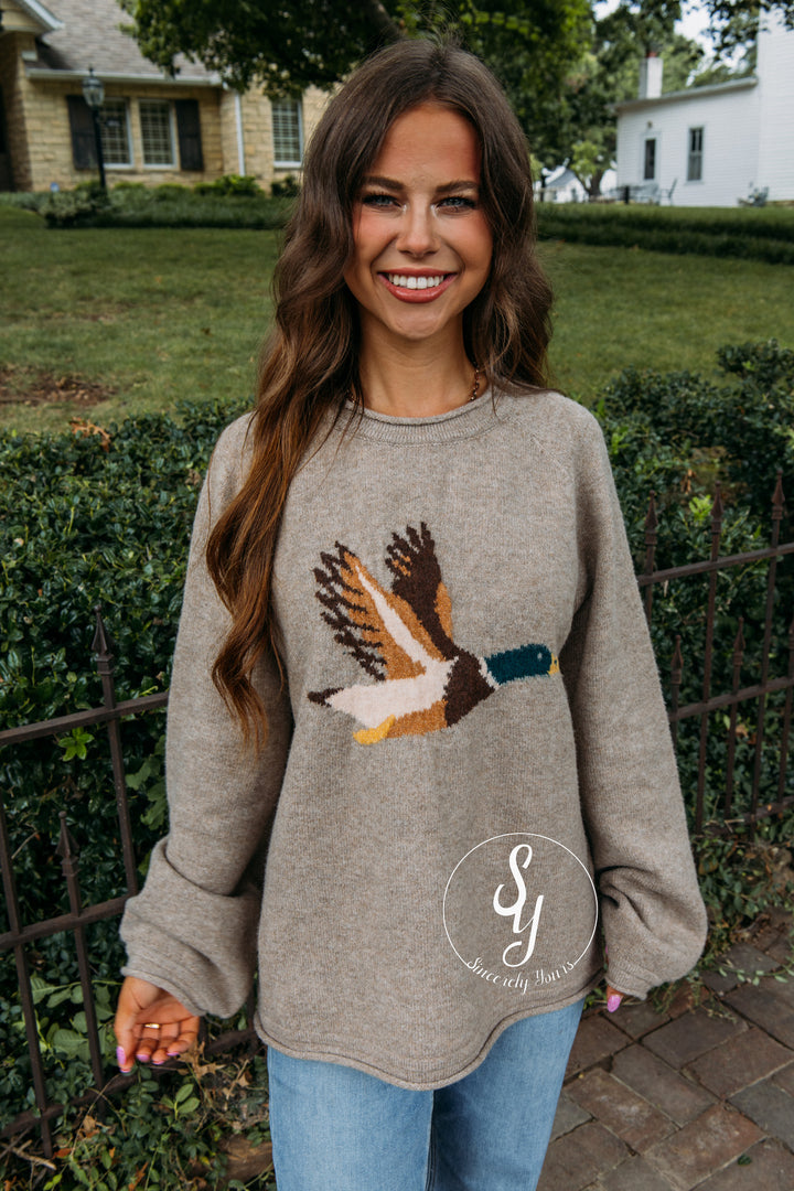 Fly Around Sweater - Mocha