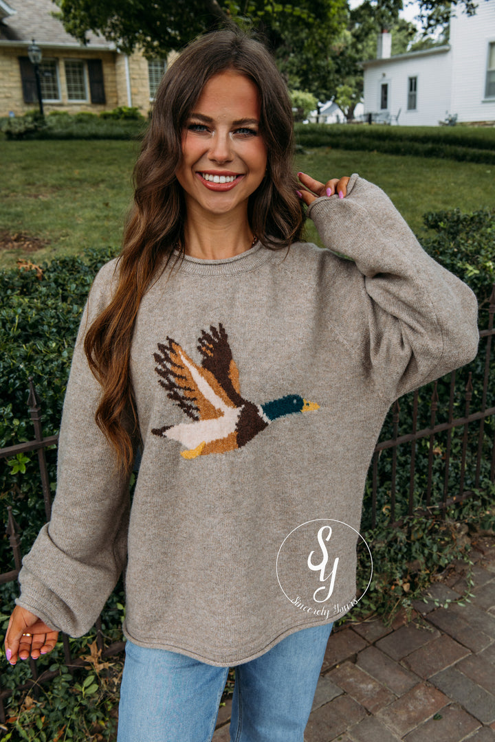 Fly Around Sweater - Mocha
