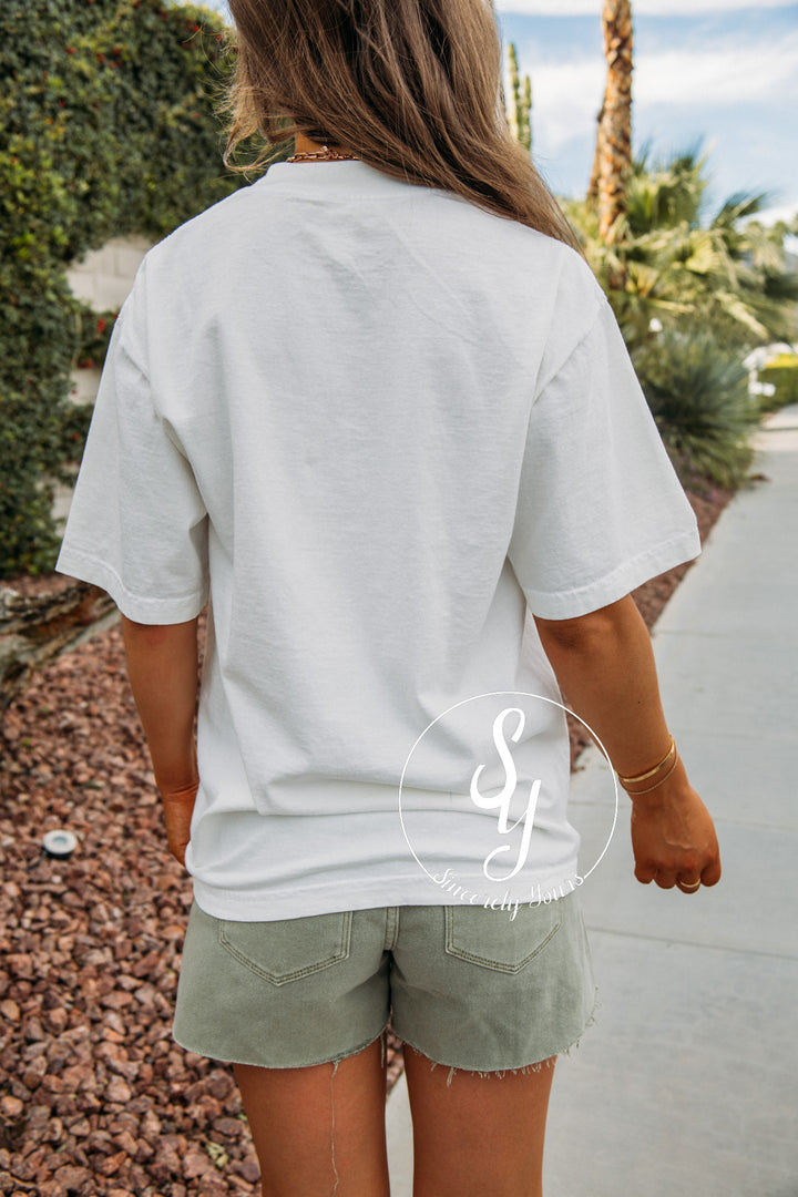 Beach Please Graphic Tee - Off White