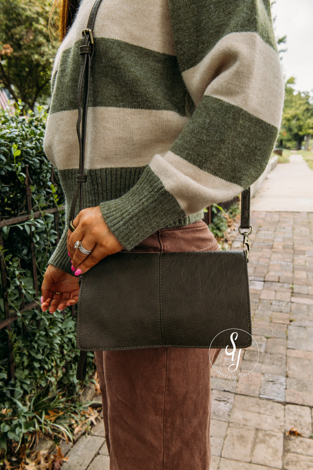 Posie Purse -Dark Moss