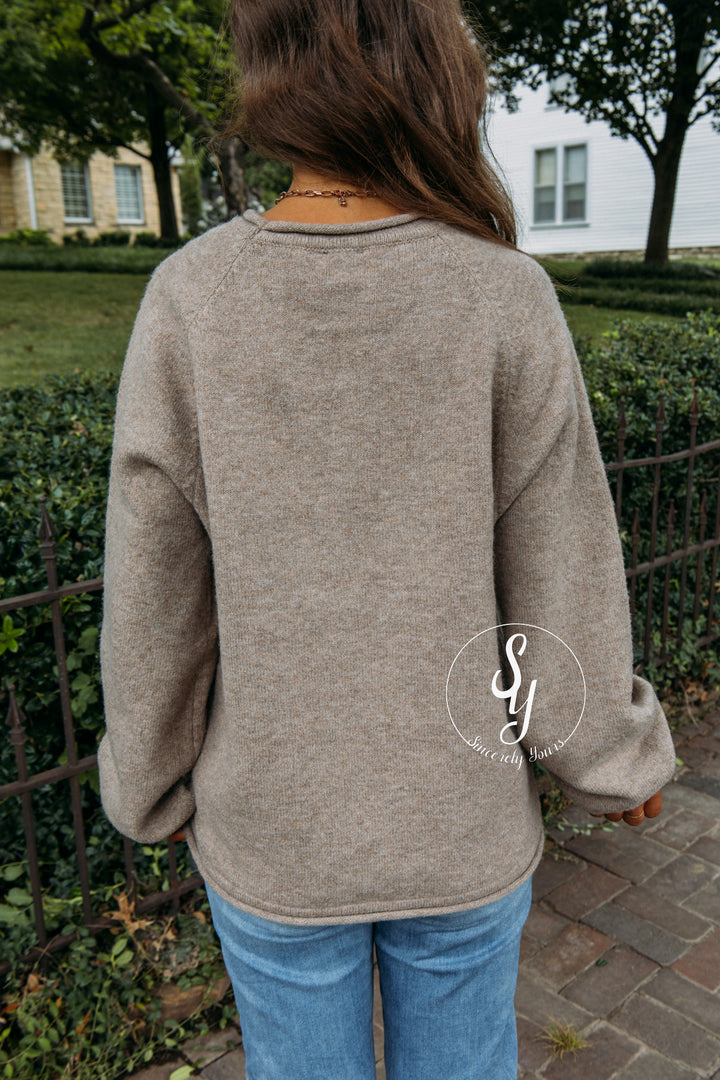 Fly Around Sweater - Mocha