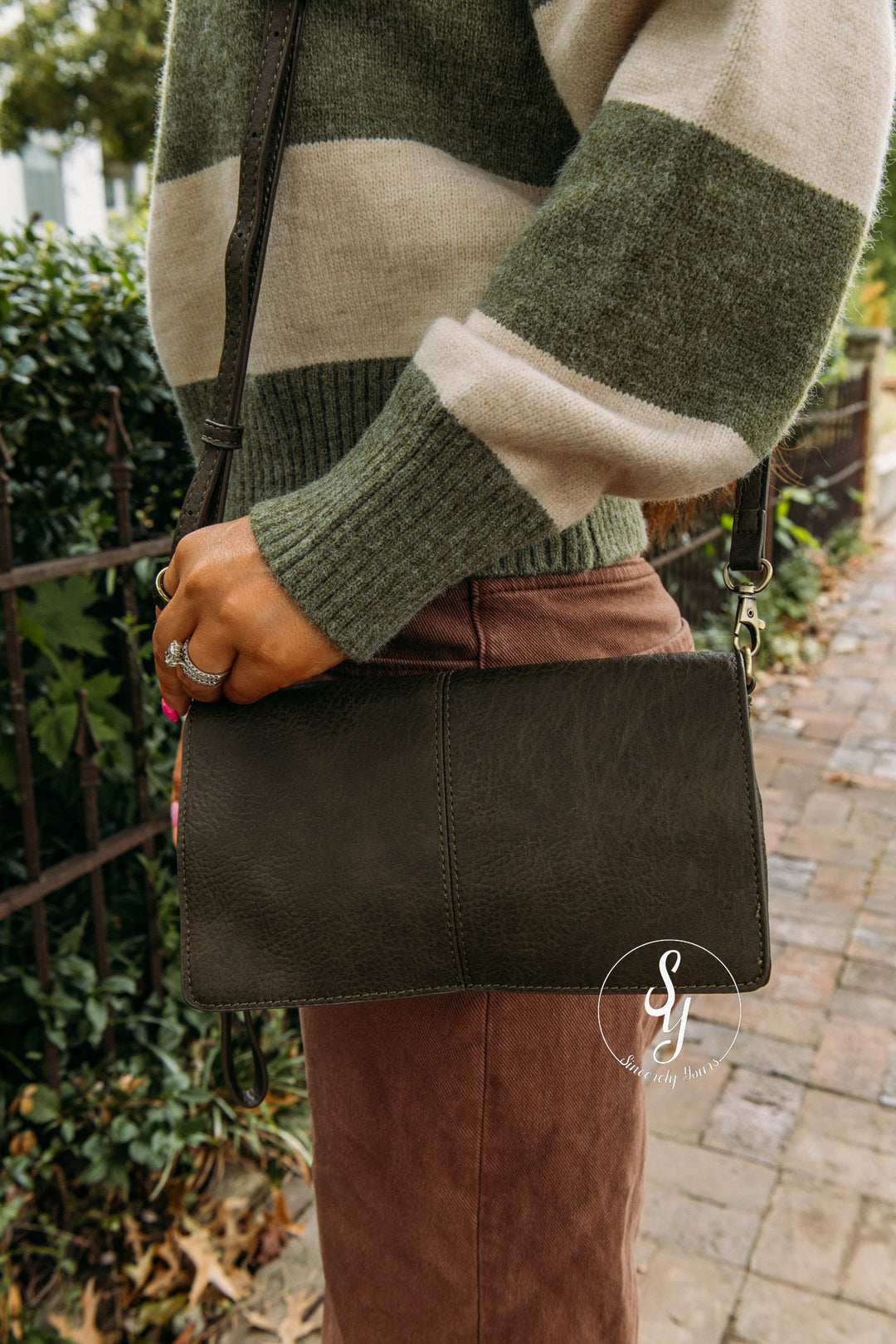 Posie Purse -Dark Moss