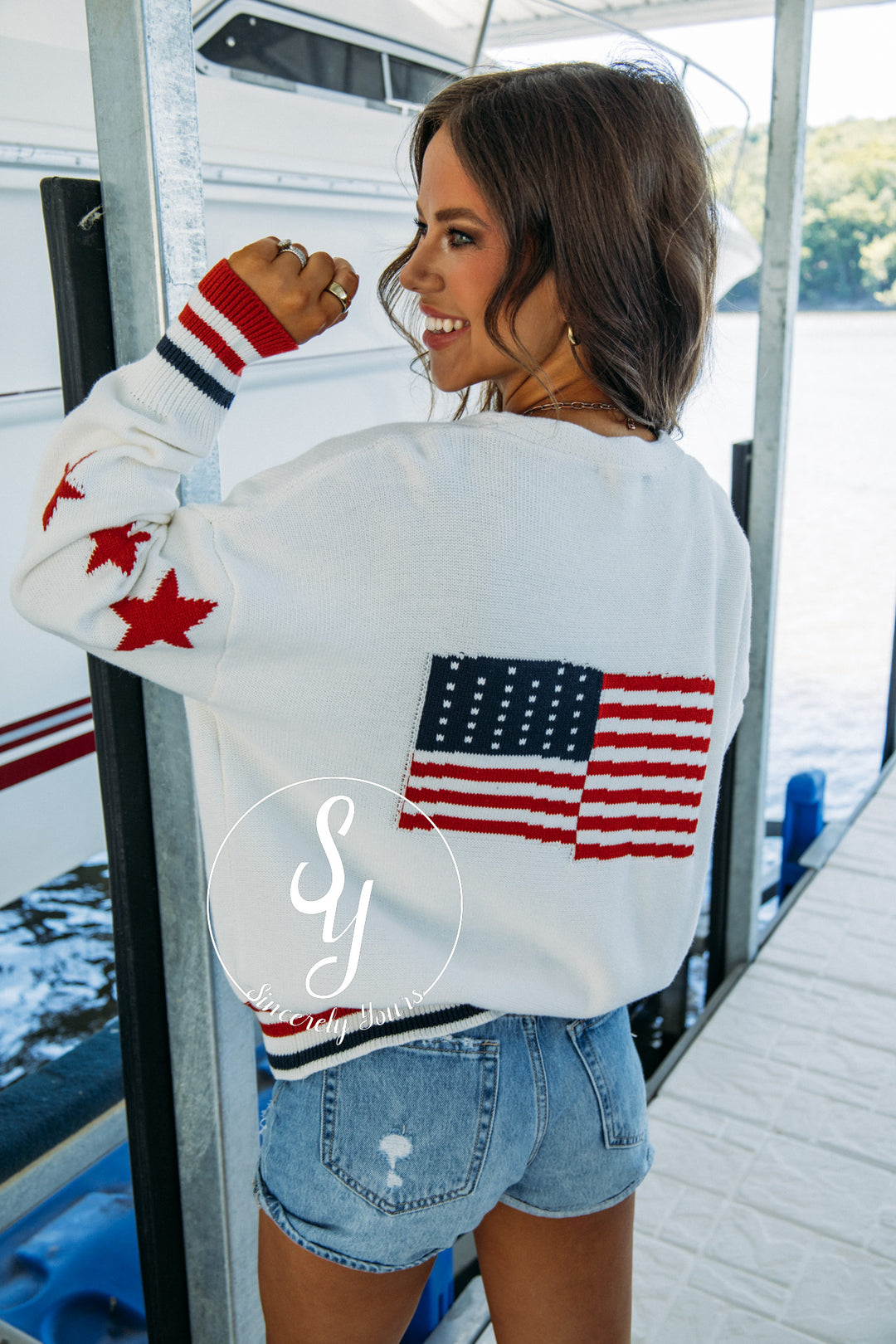 Flag Feelings Cardigan - Off White