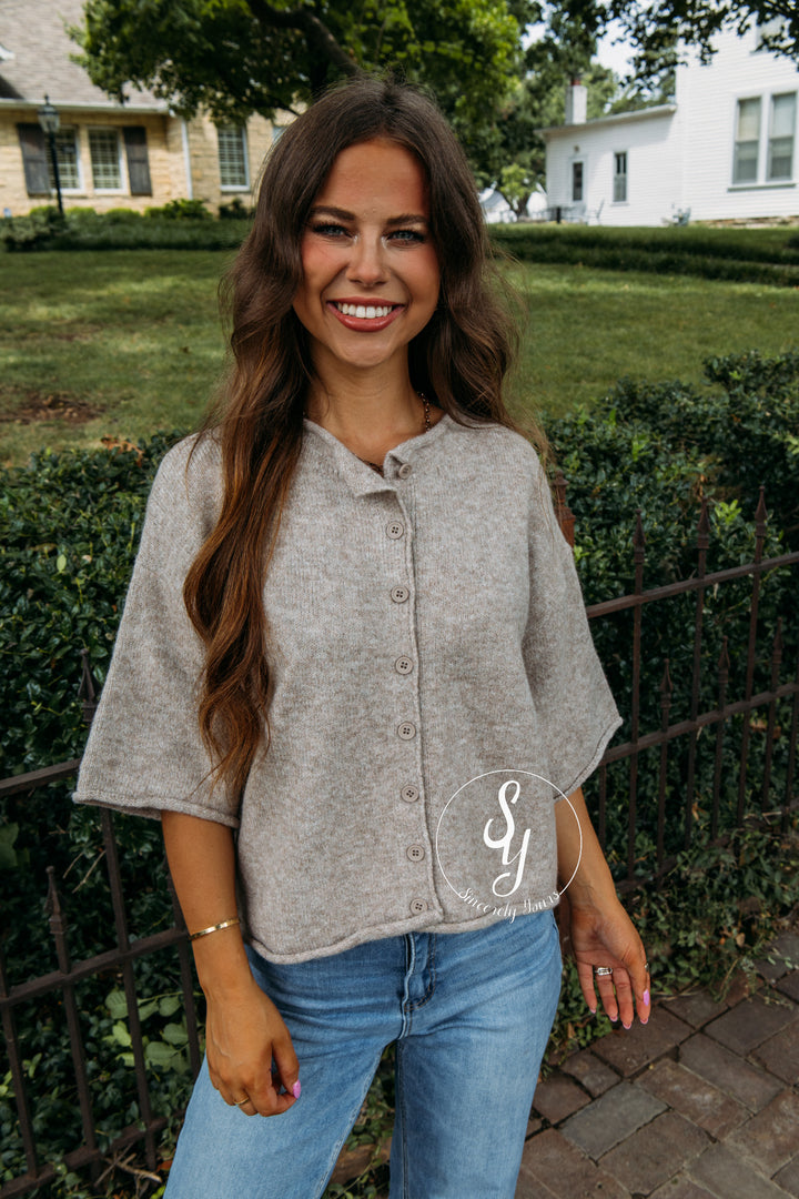 Sunday Stroll Sweater - Light Mocha