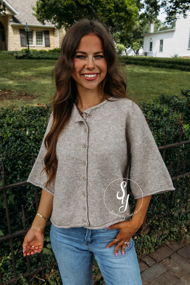 Sunday Stroll Sweater - Light Mocha