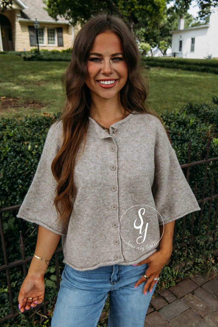 Sunday Stroll Sweater - Light Mocha
