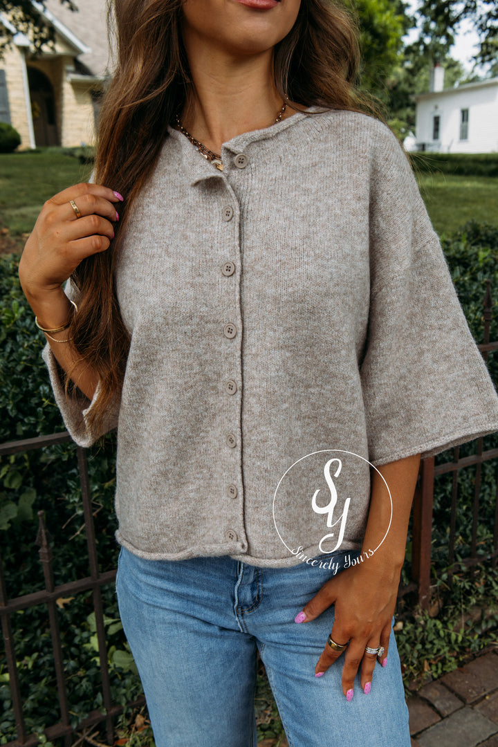 Sunday Stroll Sweater - Light Mocha