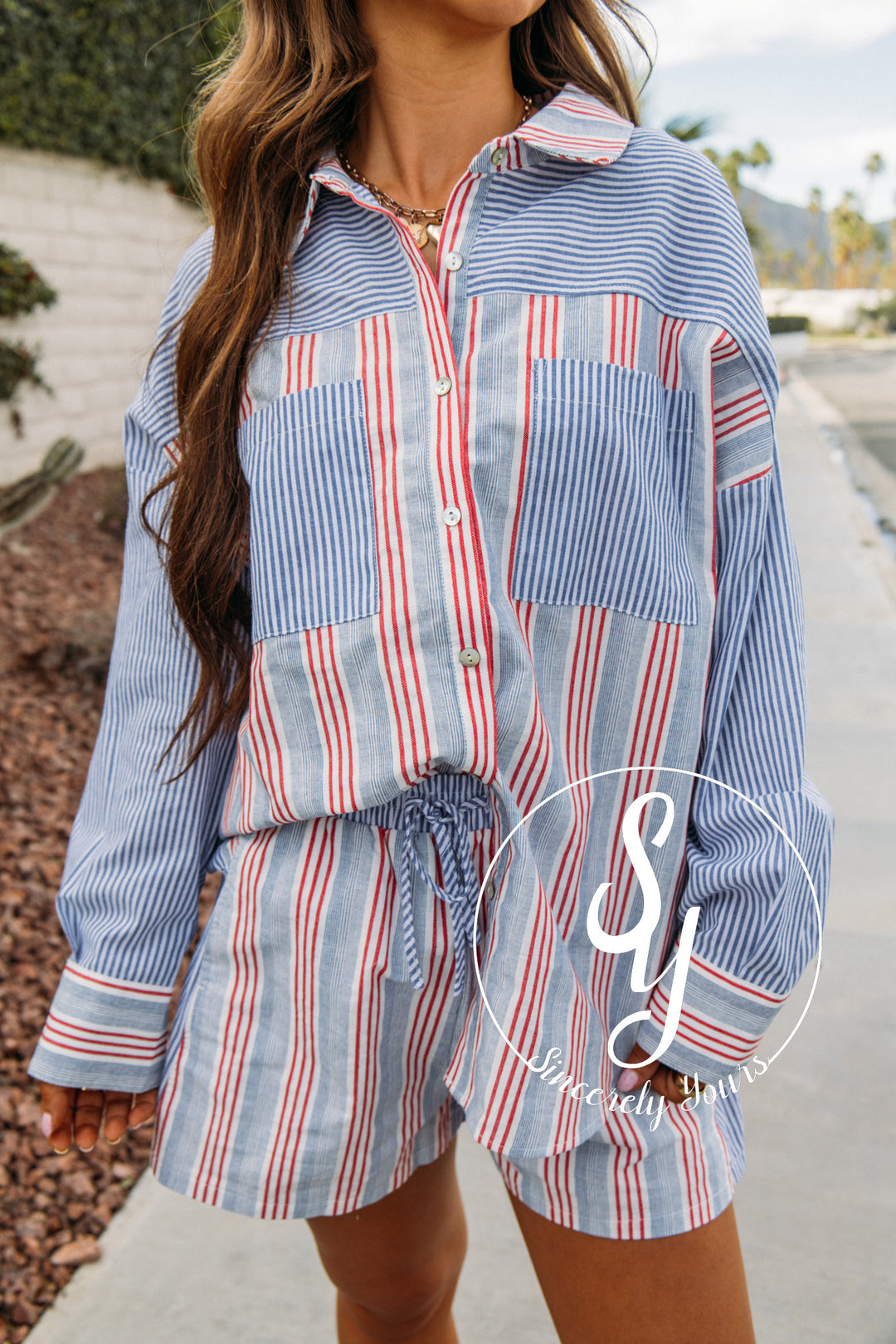 Sweetly Charmed Set - Red/Blue