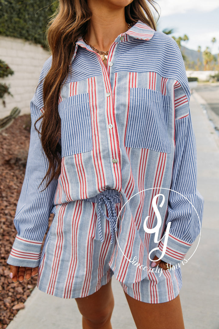 Sweetly Charmed Set - Red/Blue