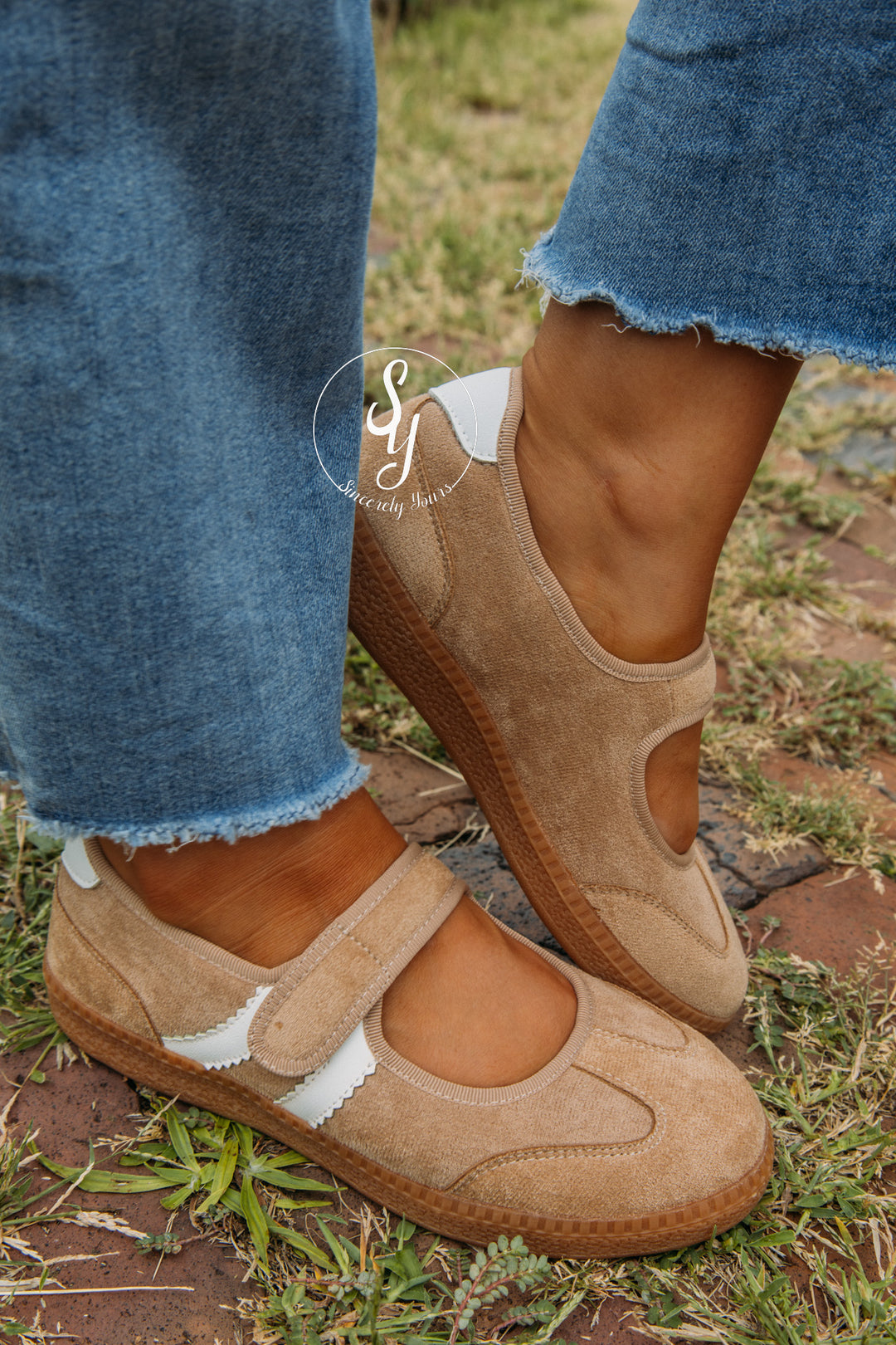 Sole Mate Sneaker - Camel Faux Suede