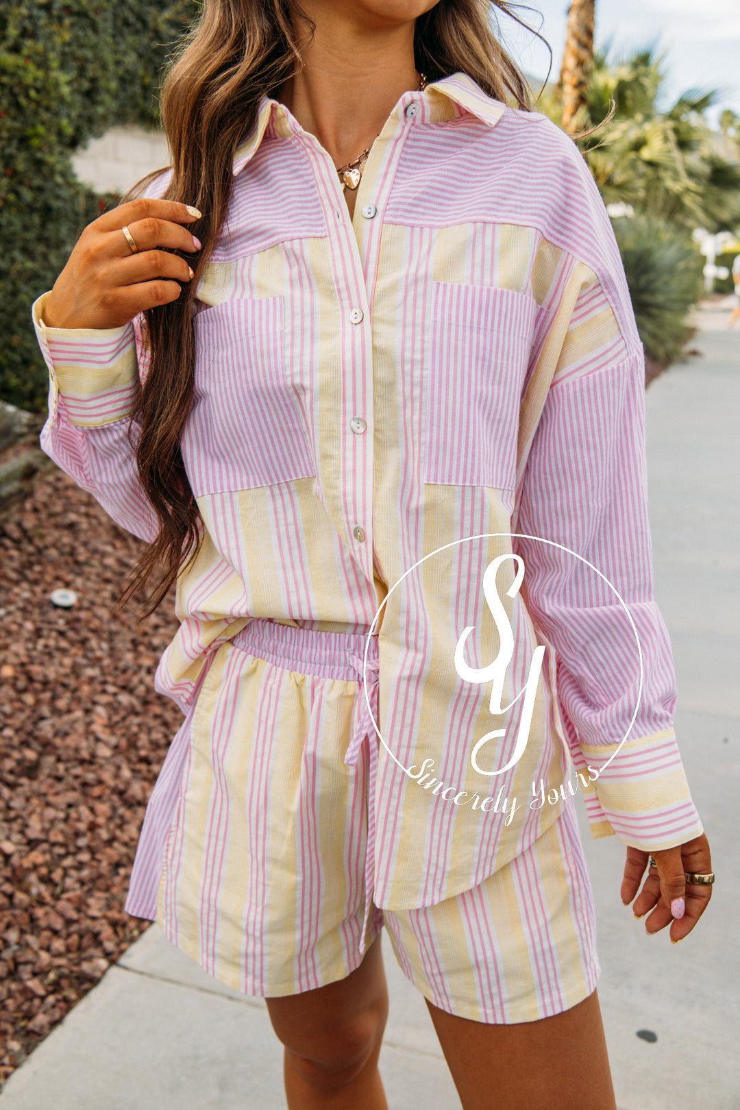 Sweetly Charmed Set - Pink/Yellow