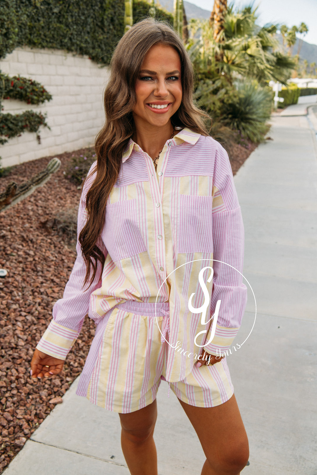Sweetly Charmed Set - Pink/Yellow
