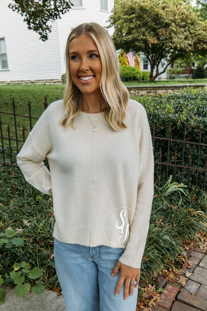 Catch Feelings Sweater - Cream