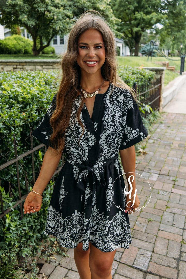 Boldly Cute Dress - Black