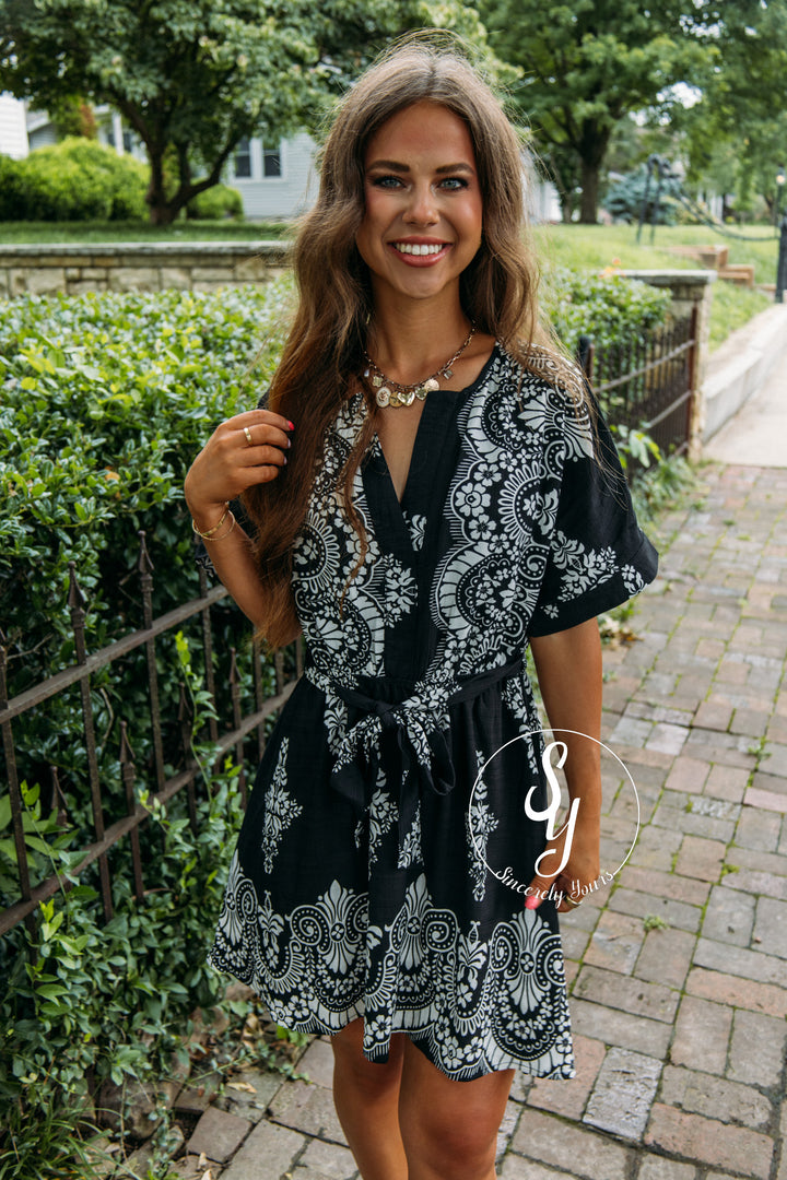 Boldly Cute Dress - Black