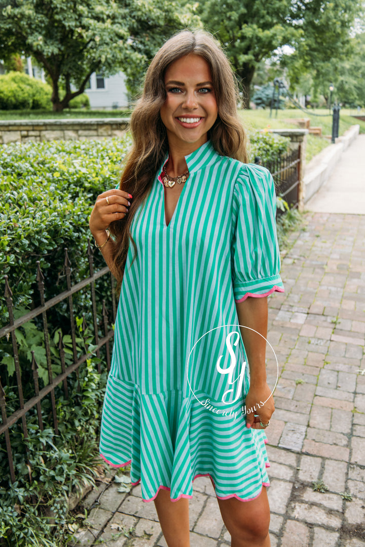 Bright Summer Dress - Green