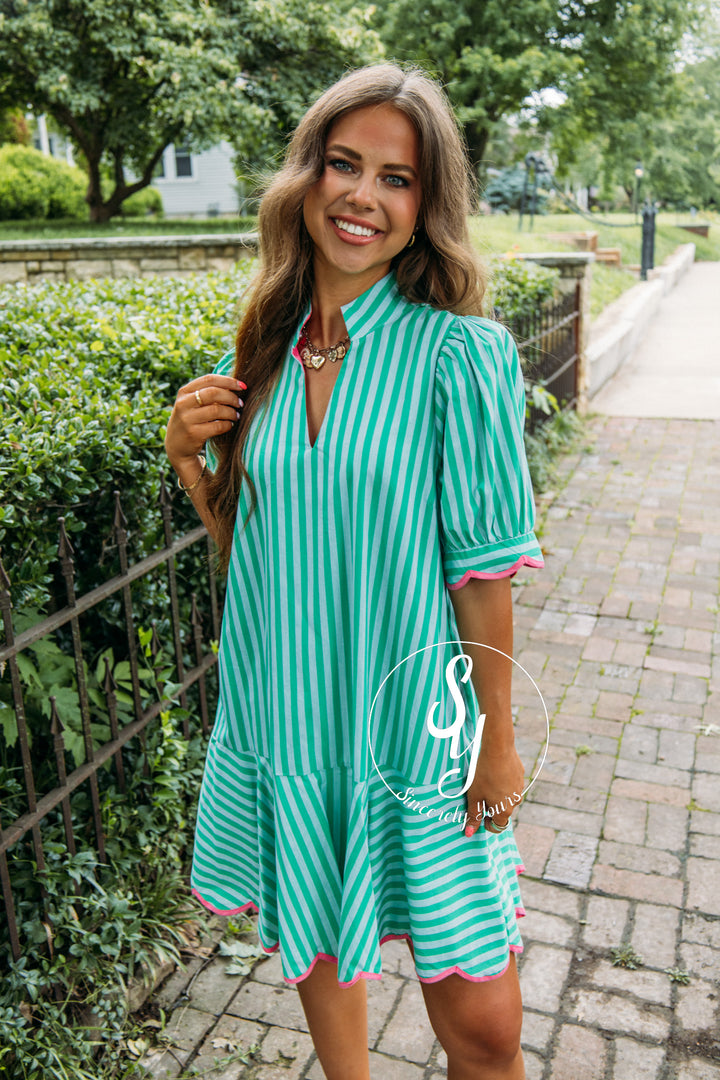 Bright Summer Dress - Green