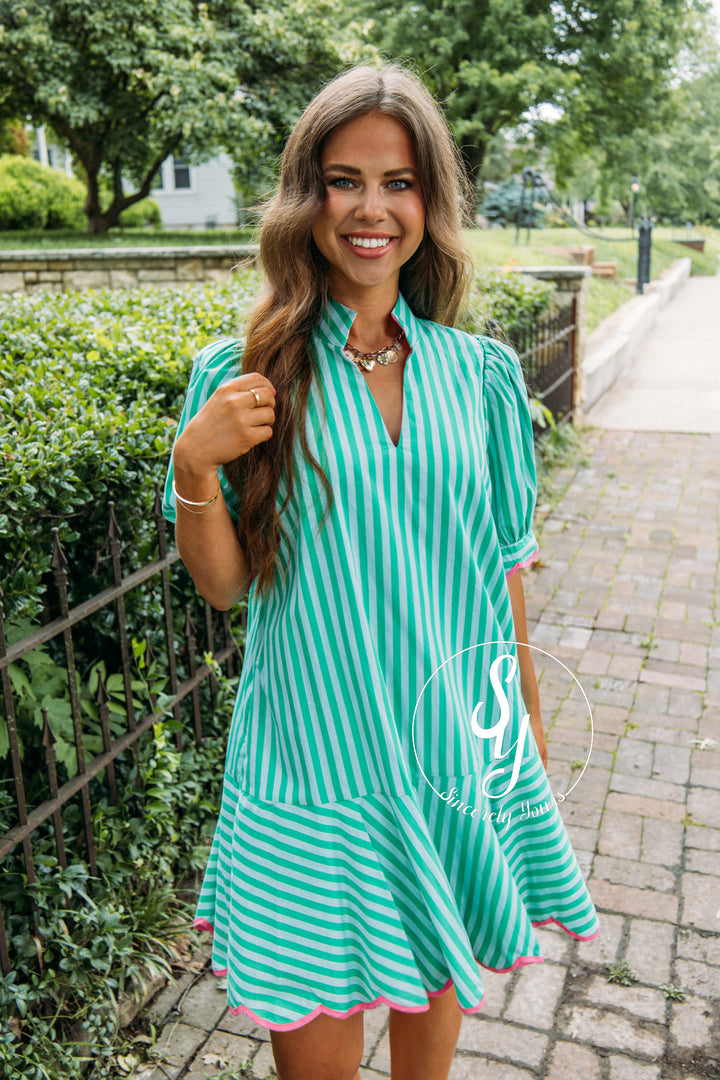 Bright Summer Dress - Green