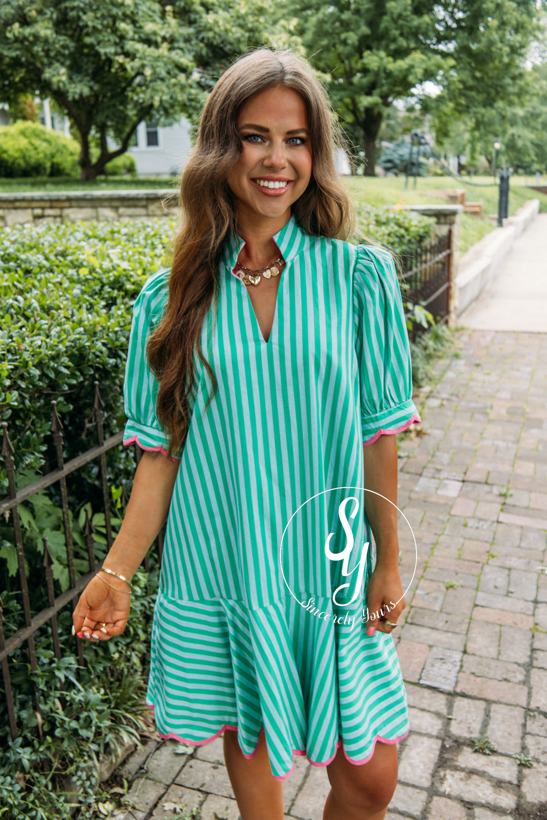 Bright Summer Dress - Green