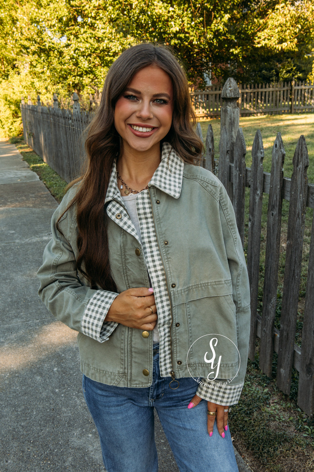 Caught Your Eye Jacket - Olive