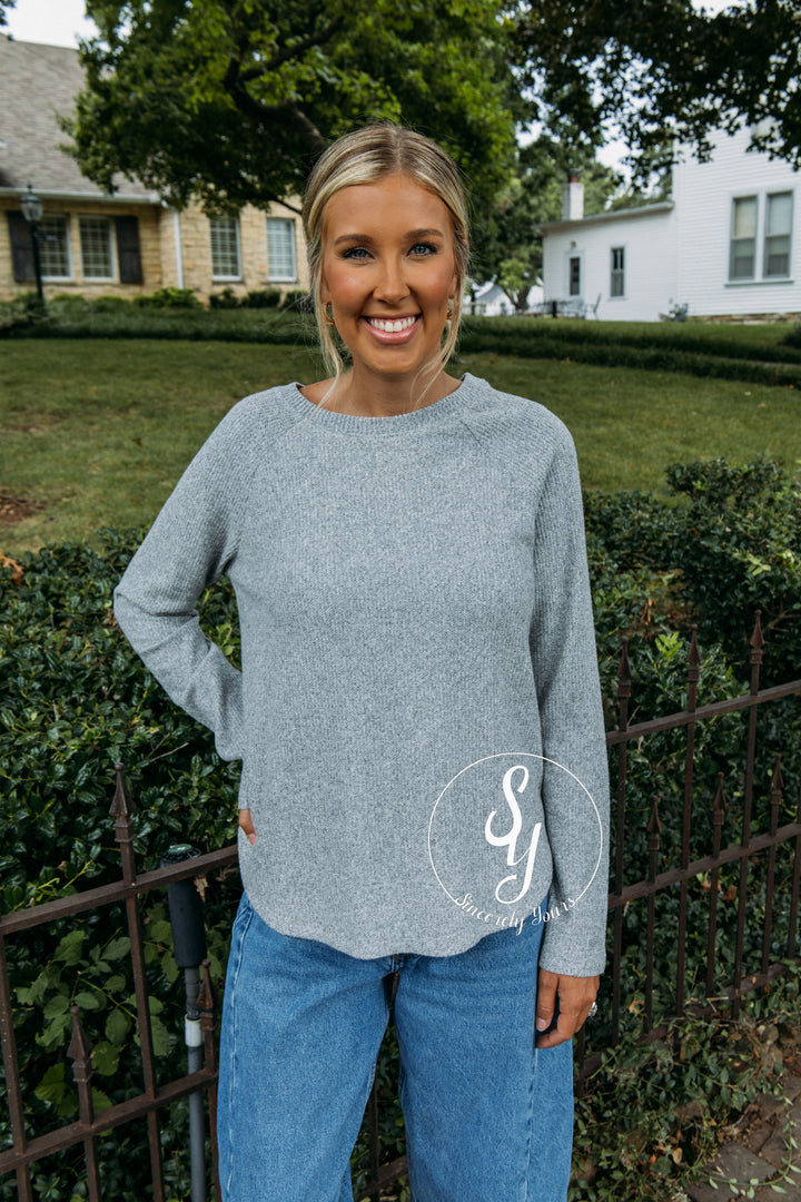 The Ideal Top - Heather Gray