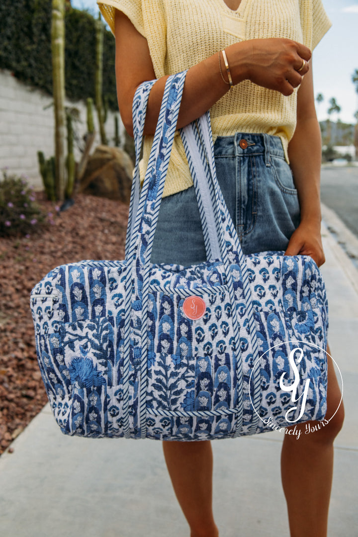 SY Label: Bella Quilted Duffle Bag