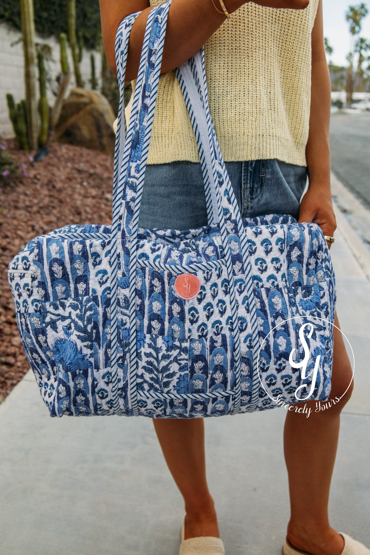 SY Label: Bella Quilted Duffle Bag