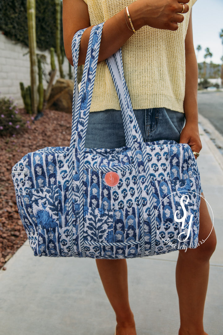 SY Label: Bella Quilted Duffle Bag