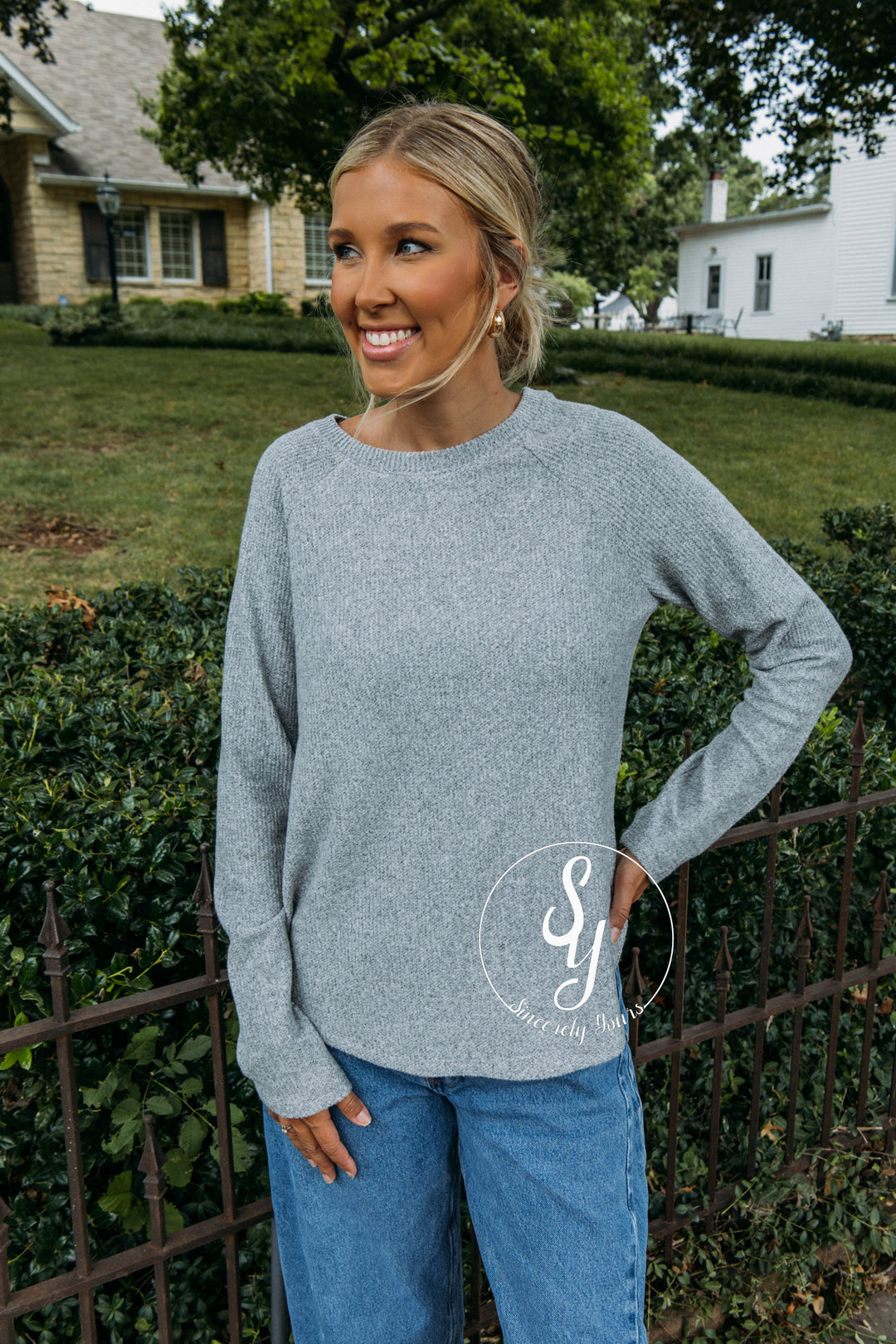 The Ideal Top - Heather Gray