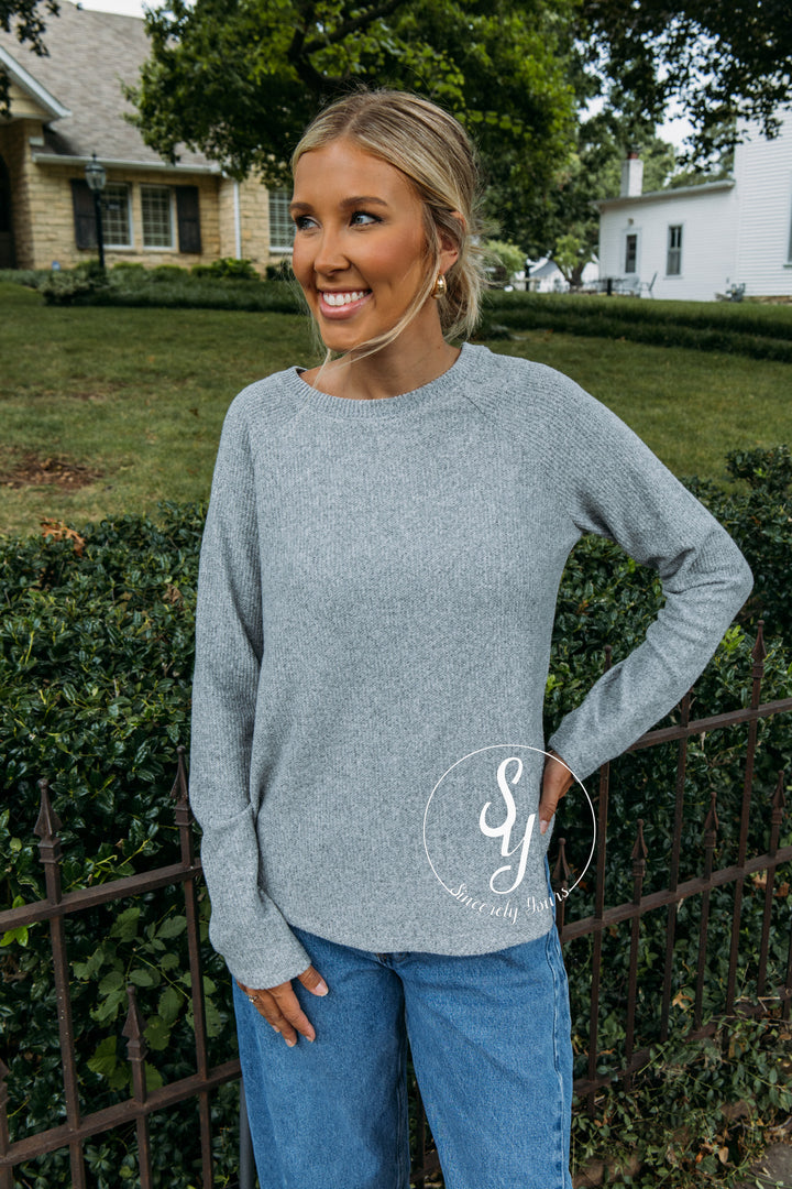 The Ideal Top - Heather Gray