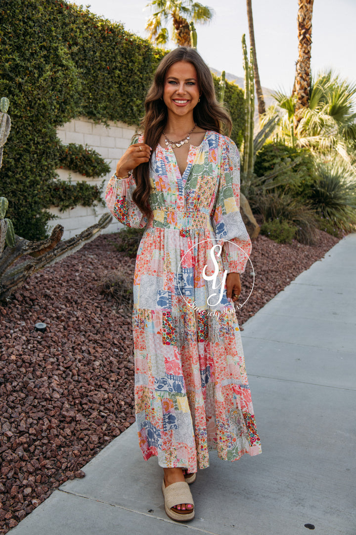 Botanical Garden Dress - Sorbet Breeze